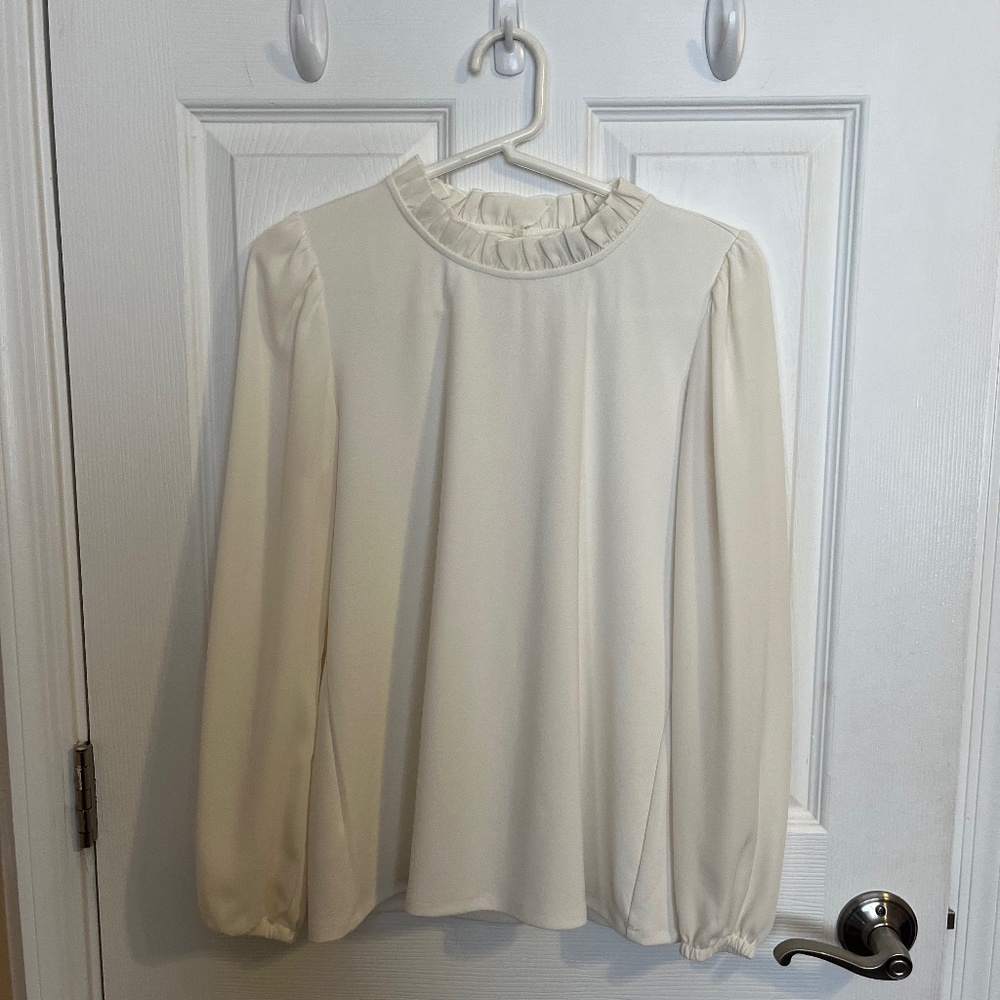Ann Taylor Ivory Blouse - XS